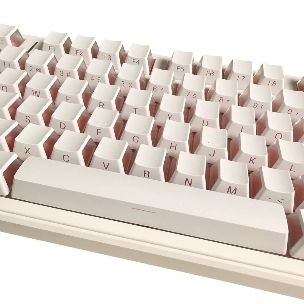 F99Pro Pink Mechanical Gaming Keyboard  Backlit Aesthetic Volume Knob Gamer Girl